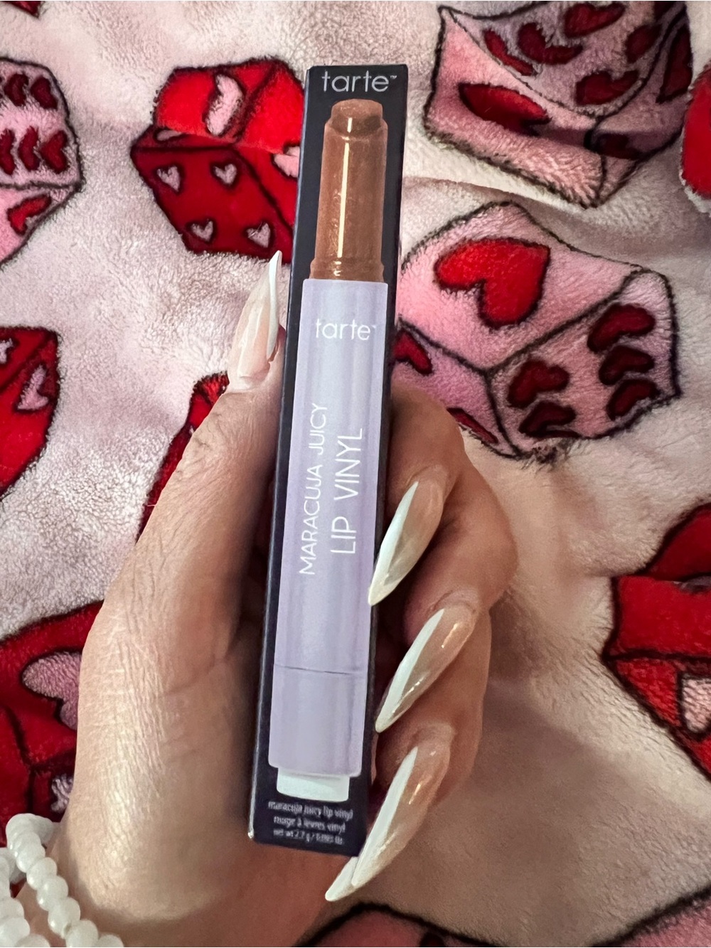 tarte Maracuja Juicy Lip Vinyl — Sheer Brown with Gold Shimmer
